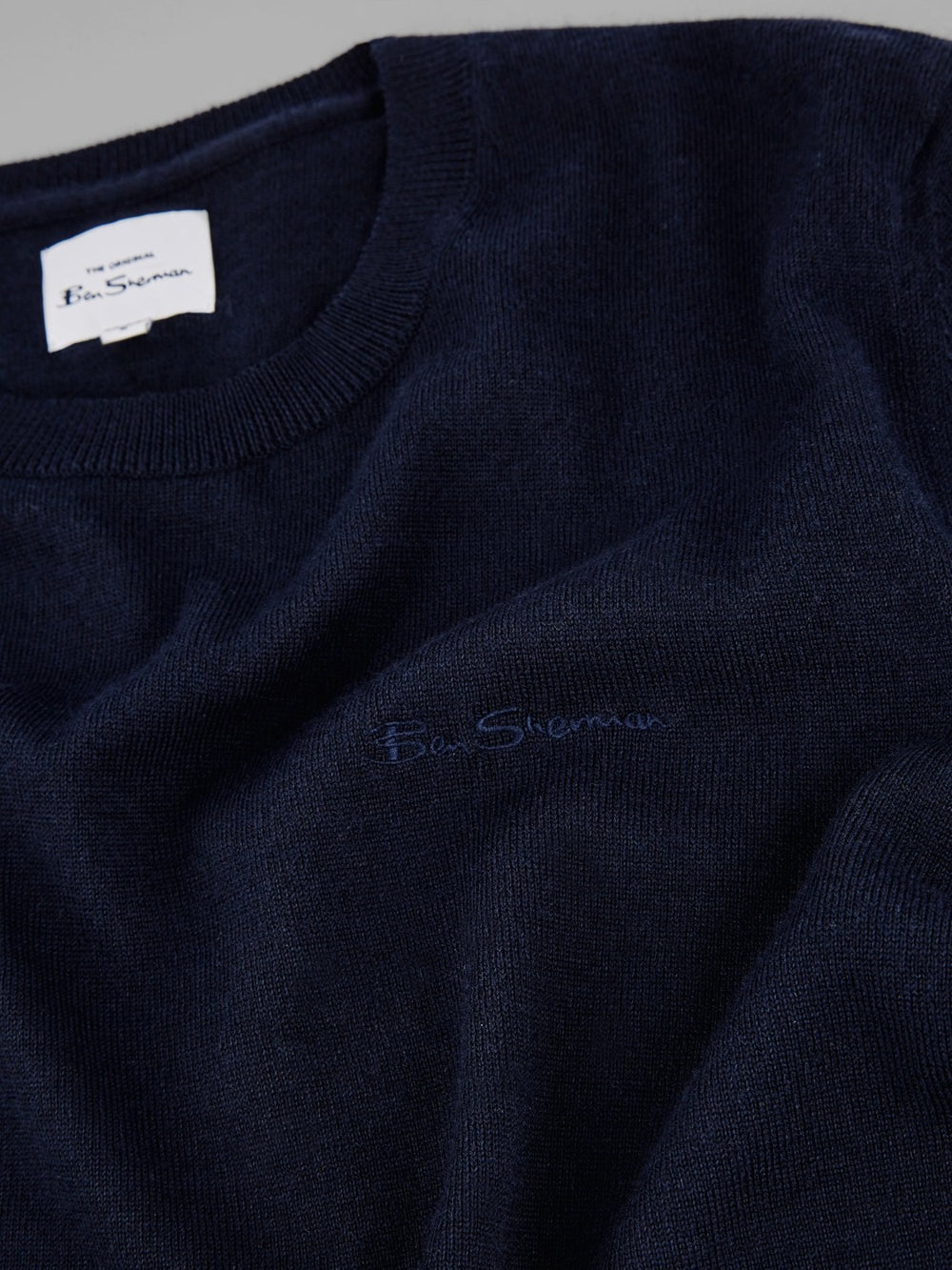 Knitwear Ben Sherman Signature Crewneck Bleu Marine | ZOG-29867685